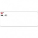 Etichette bianche permanenti Markin Copiatabu 56x22 mm - conf. 10 blister da 10 ff - X11039