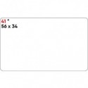 Etichette bianche permanenti Markin Copiatabu 56x34 mm - conf. 10 blister da 10 ff - X11041