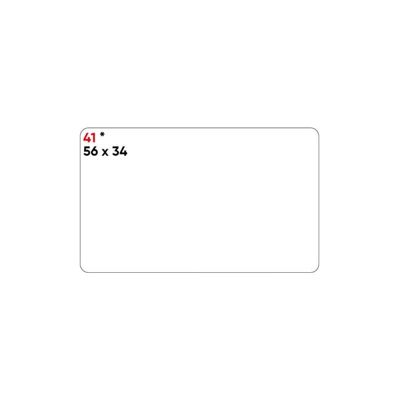 Etichette bianche permanenti Markin Copiatabu 56x34 mm - conf. 10 blister da 10 ff - X11041