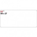 Etichette bianche permanenti Markin Copiatabu 58x27 mm - conf. 10 blister da 10 ff - X11043