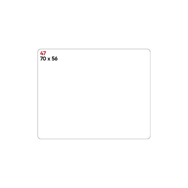 Etichette bianche permanenti Markin Copiatabu 70x56 mm - conf. 10 blister da 10 ff - X11047