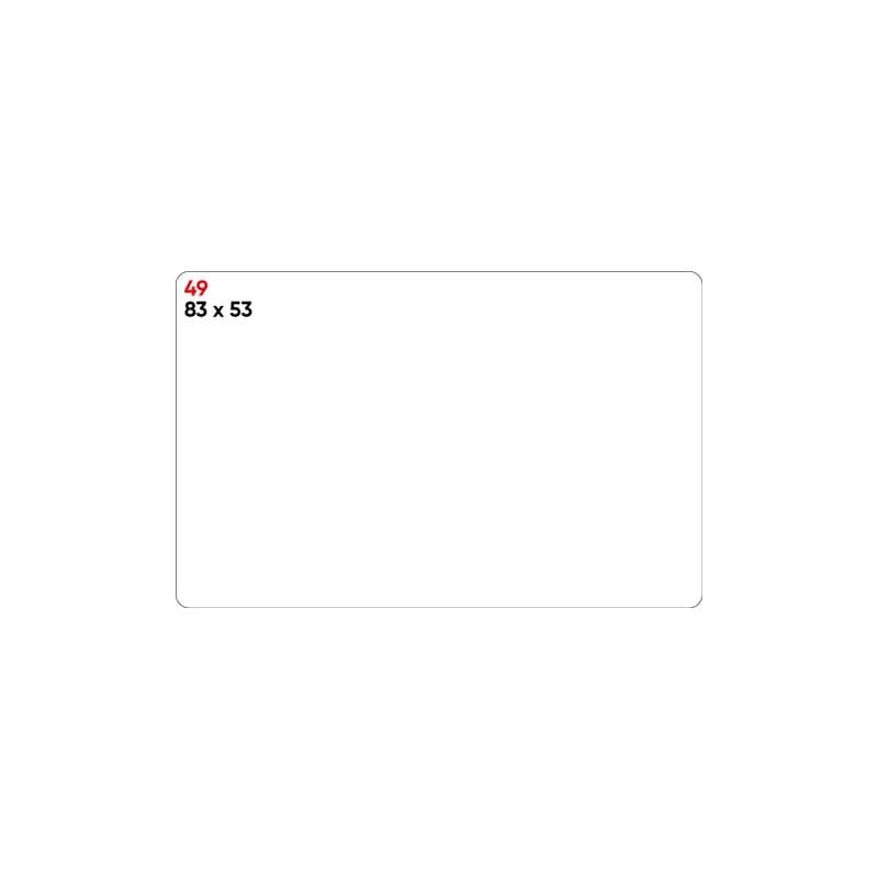 Etichette bianche permanenti Markin Copiatabu 83x53 mm - conf. 10 blister da 10 ff - X11049