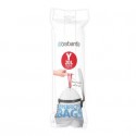 Sacchi immondizia per rifiuti inorganici Brabantia PerfectFit Y 20 L 41,2x54,5 cm 25 µm bianco - rotolo 20 pezzi -116742