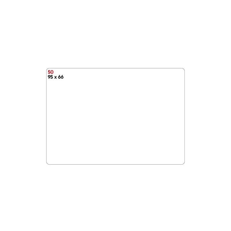 Etichette bianche permanenti Markin Copiatabu 95x66 mm - conf. 10 blister da 10 ff - X11050