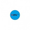 Etichette permanenti Markin Copiatabu Ø 14 mm - blu - conf. 10 blister da 10 ff - X11005BL