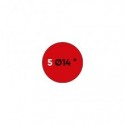 Etichette permanenti Markin Copiatabu Ø 14 mm - rosso - conf. 10 blister da 10 ff - X11005RO