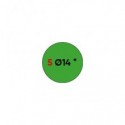 Etichette permanenti Markin Copiatabu Ø 14 mm - verde - conf. 10 blister da 10 ff - X11005VE