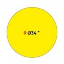 Etichette permanenti Markin Copiatabu Ø 34 mm - giallo - conf. 10 blister da 10 ff - X11009GI