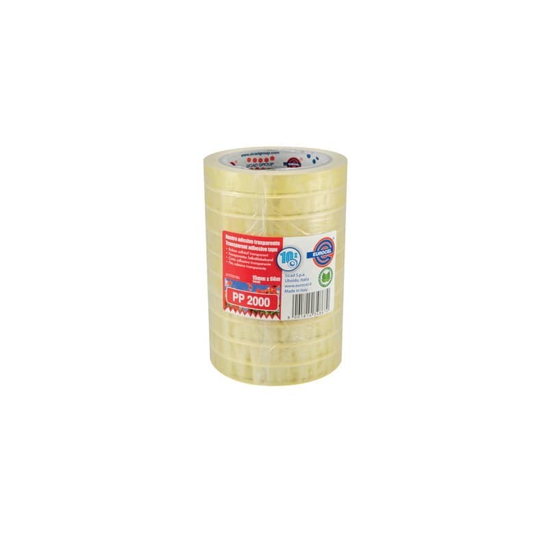 Nastro adesivo Eurocel PP2000 a torre formato 15x66 m - torre da 10 rotoli - 001122170 (Conf.2)