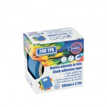 Nastro adesivo telato Eurocel formato 38 mm x 2,7 m - colore blu 016614314 (Conf.4)