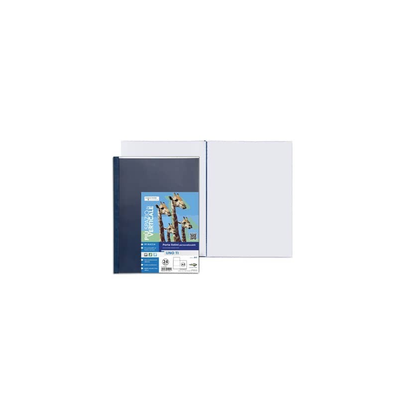 Portalistini UNO TI Sei Rota a libro PP buccia - A3 - 24 interni - blu - 55312407