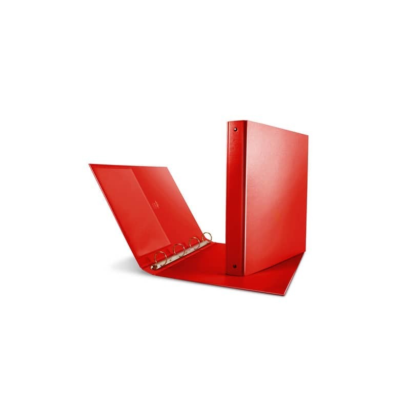 Raccoglitore Sei Rota Nettuno - 4 anelli a R 30 mm - A4 - dorso 3,5 cm - colore rosso - 36803142 (Conf.10)