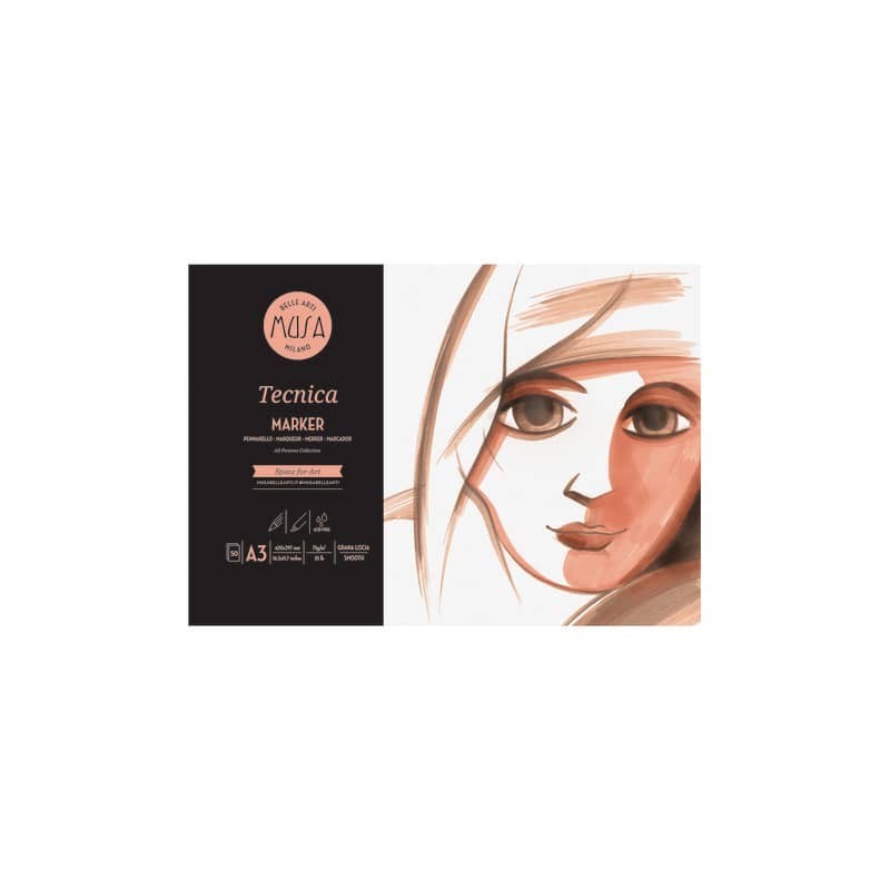 Blocco Marker Musa Tecnica A3 - 75 g/m² - 50 ff - MU135293