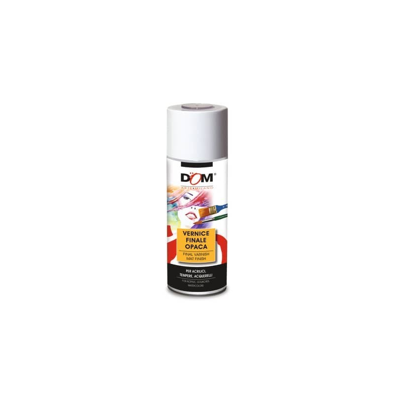 Vernice finale acrilica in spray DOM - effetto opaco - 400 ml - 628