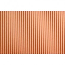 Cartoncino ondulato Cannetè CWR 50x70 cm - 230 gr arancio 2206/11