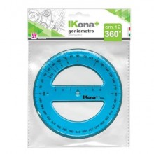 Goniometro circolare IKona+ 360° - Ø 12 cm - azzurro trasparente - 551 (Conf.12)