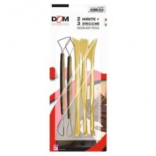 Miretta professionale DOM - set composto da 2 mirette e 3 stecche - 255/BL