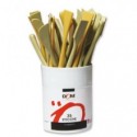Barattolo di stecche in plastica per pittura DOM 18 cm - 35 pezzi - forme assortite - 256/35