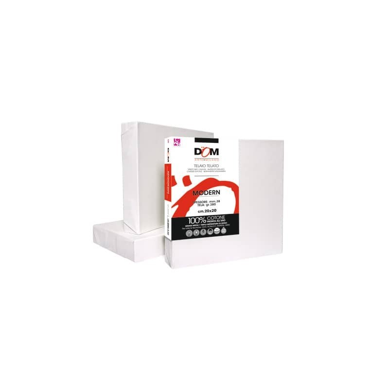 Tela per pittura DOM Modern 380 g bordo 38 mm - 20x20 cm - 356/2020