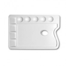 Tavolozza in plastica per pittura DOM rettangolare - formato 25x17 cm - 165 (Conf.10)