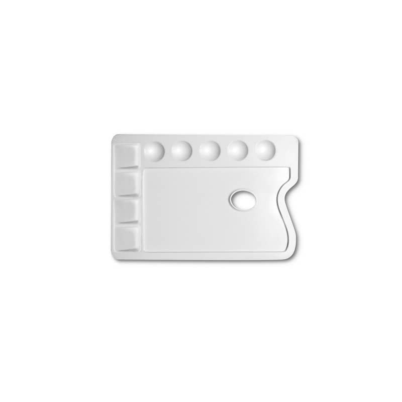 Tavolozza in plastica per pittura DOM rettangolare - formato 25x17 cm - 165 (Conf.10)