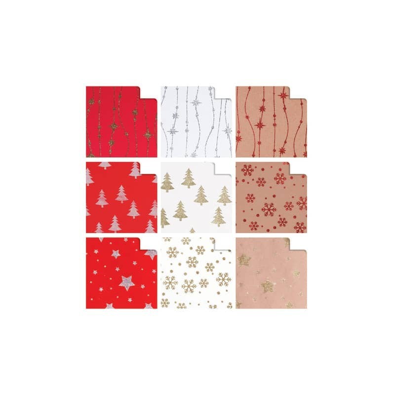 Carta regalo in fogli Rex-Sadoch 70x100 cm - conf. 10 pezzi - fantasia polvere di stelle - GL510000