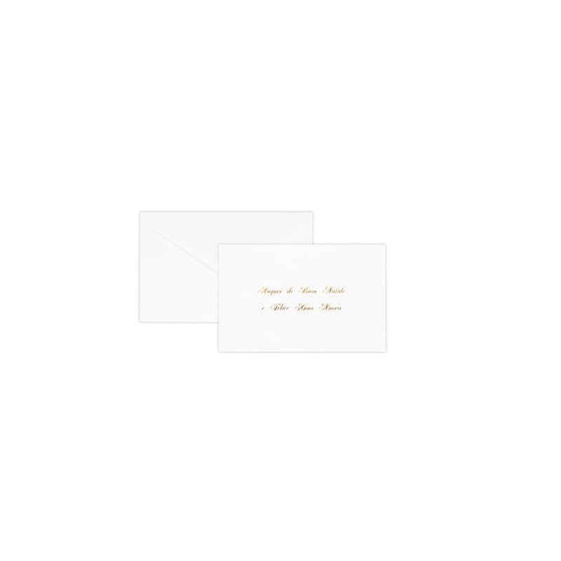 Cartoncino auguri di Natale Rex-Sadoch formato 14x9 cm - conf. 100 pezzi - bianco - 2101
