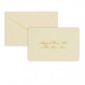 Cartoncino auguri di Natale Rex-Sadoch formato 14x9 cm - conf. 100 pezzi - crema - 21208