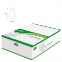 Etichette con filo in cartoncino bianco Lebez formato 11x29 mm - conf. 1000 pezzi - A385