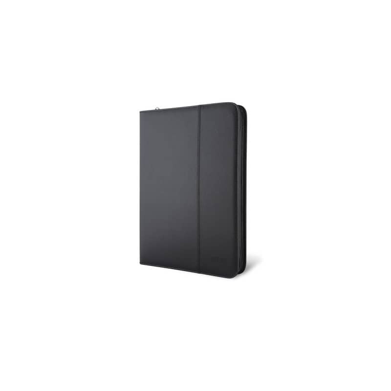 Portablocco City Time Professional A4 in eco-pelle - 25,5x34 cm - nero - 4851-N