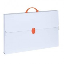 Valigetta Favorit linea Every bianca in polipropilene rigenerato formato 56,5x36,5x5,5 - 400176679 (Conf.5)