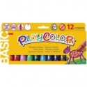 Playcolor tempera solida in stick 12 colori assortiti -10 gr 10731