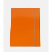 Cartella a tre lembi con elastico Cartotecnica del Garda 25x34,5 cm 0,8 mm colore arancio - CG0032LBXXXAE07 (Conf.10)