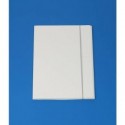 Cartella a tre lembi con elastico Cartotecnica del Garda 25x34 cm 0,8 mm colore bianco - CG0032LBXXXAE13 (Conf.10)
