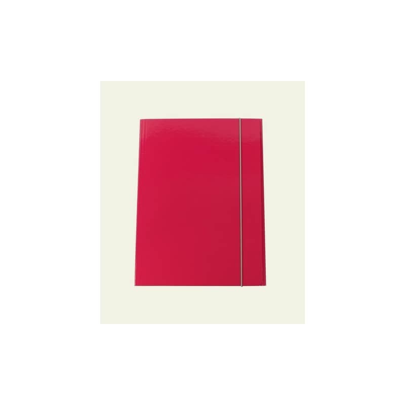 Cartella a tre lembi con elastico Cartotecnica del Garda 25x34 cm 0,8 mm colore fucsia - CG0032LBXXXAE16 (Conf.10)