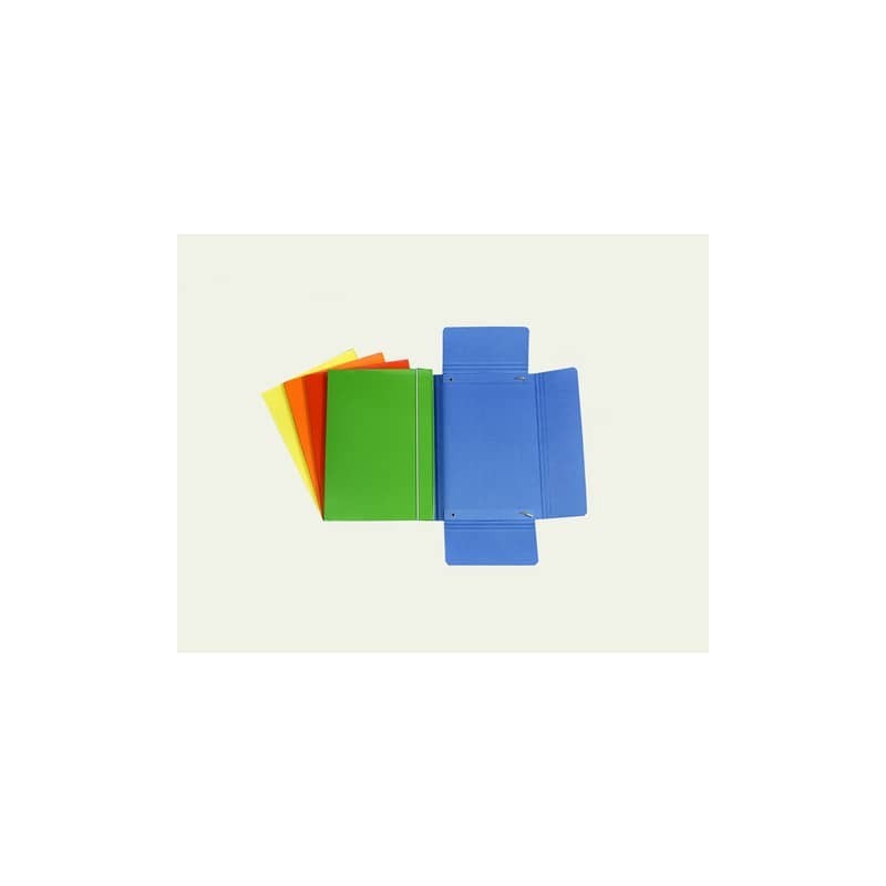 Cartella a tre lembi con elastico Cartotecnica del Garda 17x25 cm - 10 colori assortiti - CG0040LBXXXAE15