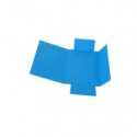 Cartella a tre lembi con elastico Cartotecnica del Garda 17x25 cm colore azzurro - CG0040LBXXXAE06 (Conf.10)