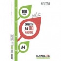 Ricambio quaderni ad anelli Rambloc formato A4 -32 ff +8 ff bianco 90524351 (Conf.25)
