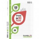 Ricambio quaderni ad anelli Rambloc formato A4 -32 ff +8 ff rigo Q 90524326 (Conf.25)