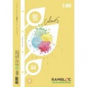 Ricambio rinforzato quaderni ad anelli Rambloc formato A4 colore giallo - 5 mm - 90524122 (Conf.24)