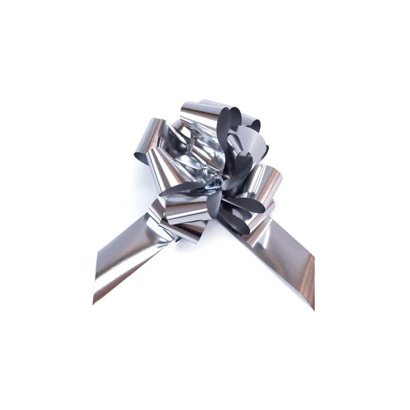 Fiocco nastro Bolis argento  - Ø 16 cm conf. 20 pz 65014862019 -15