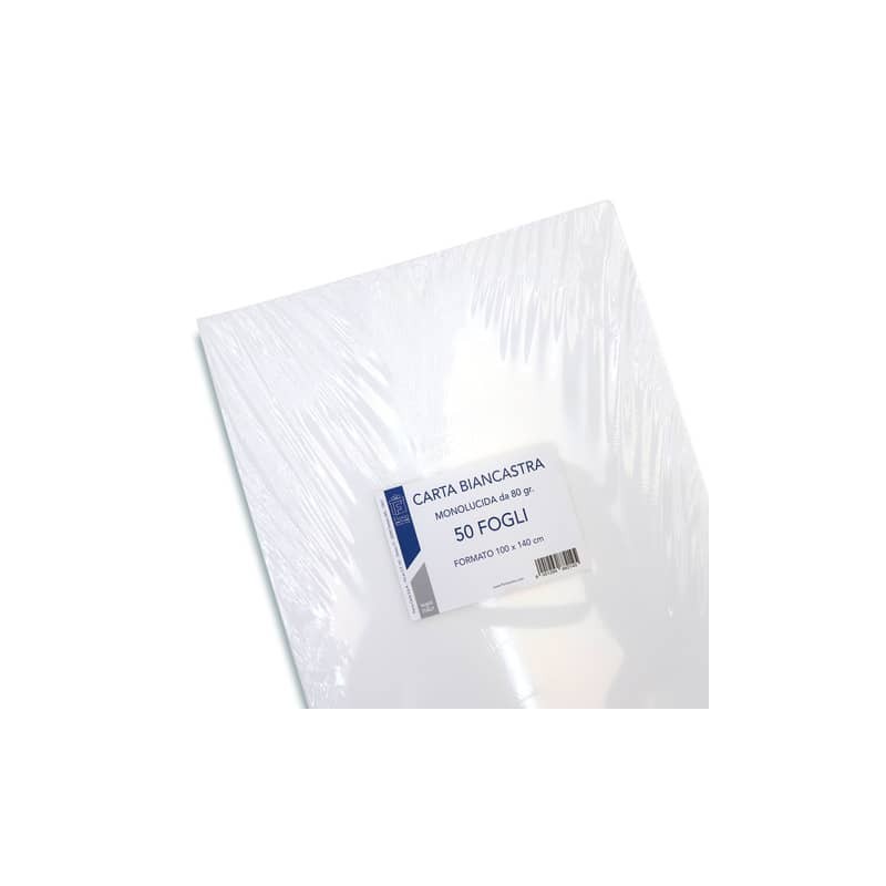 Carta da pacco Florio Carta ripiegata 80 g/m² - 100x140 cm bianco - conf. 50 pz - 2145