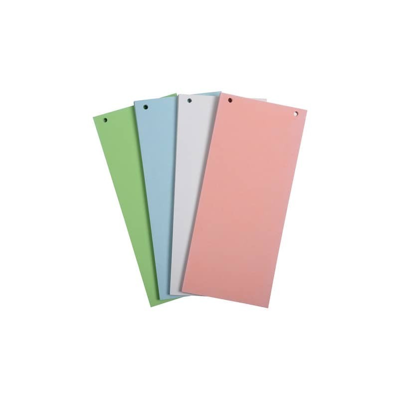 Divisori Exacompta formato 105x240 mm 180 g/m² colori assortiti - conf. 100 pezzi - 13495B