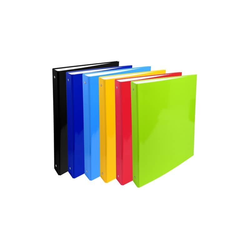 Raccoglitore Exacompta plastificato - 4 anelli 30 mm colori assortiti - conf. 24 pz - 51333SE