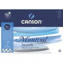 Blocco collato Canson Linea Acquerello Montval bianco 300 g/m² 12 fogli 24x32cm C200807319 (Conf.10)