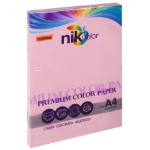Carta colorata colori pastello formato A4 Nikoffice 5 colori assortiti pastello 160 g - 125 ff - 23NIK094/160