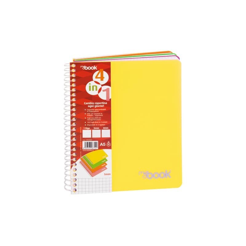 Maxi quaderno spiralato Nikoffice A4 - 80 g/m² - 100 ff - 5M - 30NIK084