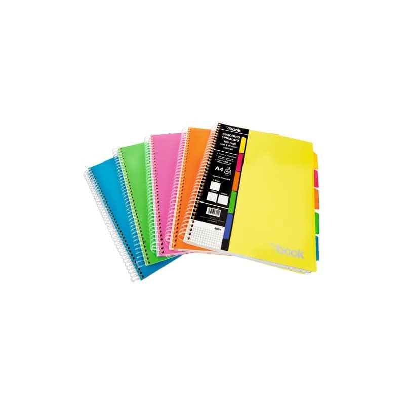 Maxi quaderno spiralato Nikoffice A4 - 80 g/m² - 100 ff - 5M - 30NIK106