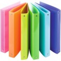 Raccoglitore 4 anelli Nikoffice in colori assortiti diametro 16 - fluo - 01NIK381/A (Conf.12)