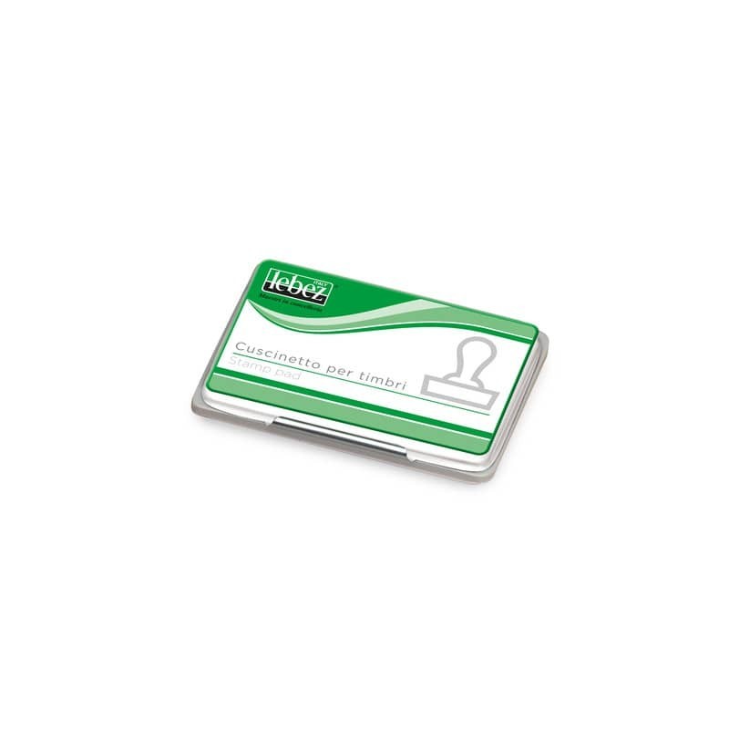 Cuscinetto per timbri Lebez 7x10 cm colore nero - 1480-N (Conf.12)